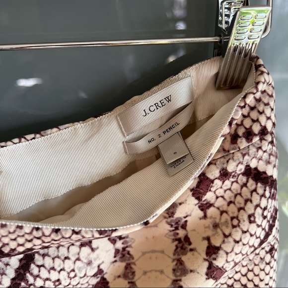 J.Crew No.2 Pencil Skirt in Python Print - Picture 6 of 7